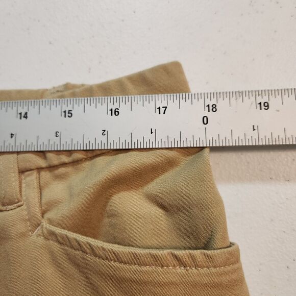 Isaac Mizrahi Live Women's 16 Khaki Tan Straight Leg STRETCH Chino Pants - Picture 10 of 12